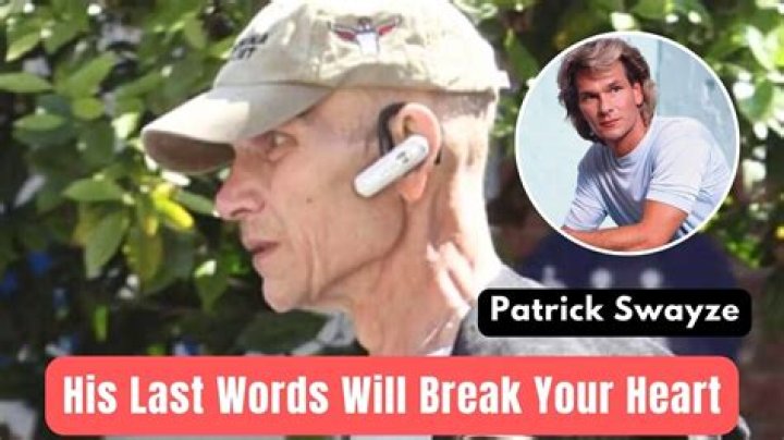 Patrick Swayze's final three words was a perfect example of how he lived his life